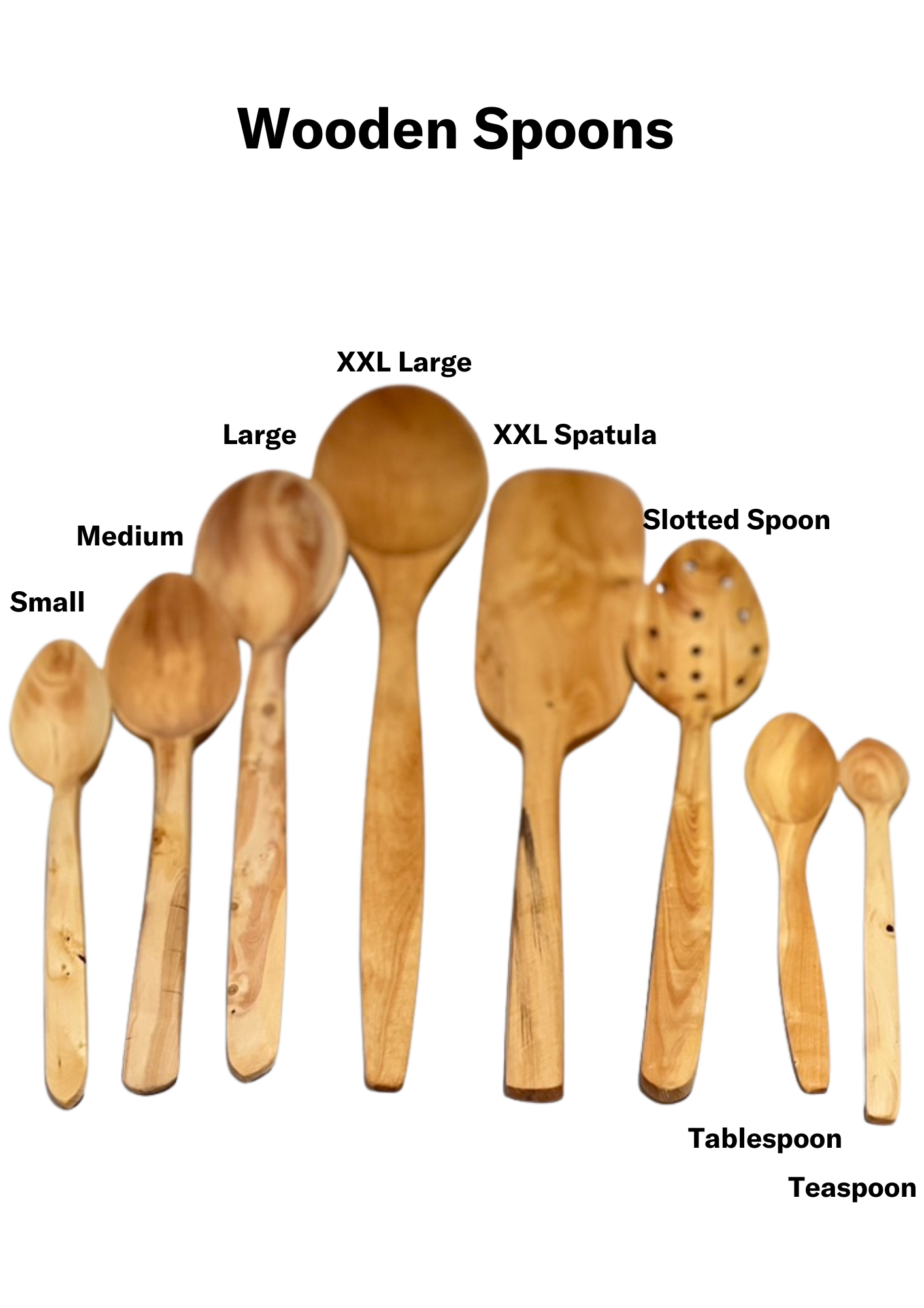 Hand Carved Wood Cooking Spoon